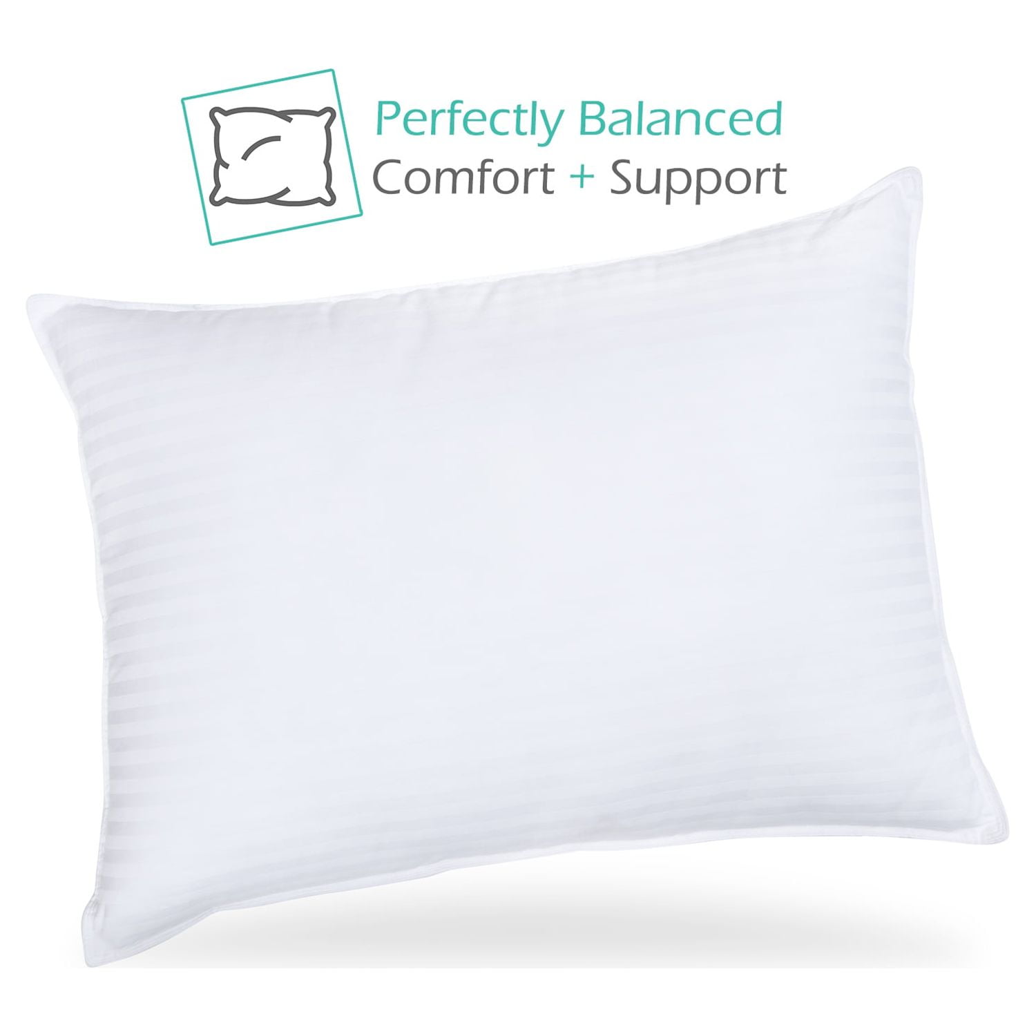 Nestl Queen Pillows for Bed 2 Pack, Down Alternative Cooling Gel Bed Pillows, 20" x 28"