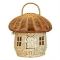 thumbnail image 1 of Cesta de Mimbre Tejida A Mano con Forma de , Cesta de Paja para Guardar Juguetes para Niños., 1 of 5