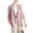 Pink, variant on XUNKUSGA Cutton Linen Blazer Women Casual 3/4 Sleeve Work Jacket Lightweight Business Casual Jackets Tops Notch Lapel One Button Suit Coat Jackets