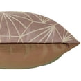 thumbnail image 3 of Violet Linen Victoria Chenille Abstract Haxegon Design, Polyester Jacquard, Oatmeal, 18 Inch by 18 Inch, Decorative Throw Pillows, 3 of 5