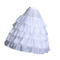 thumbnail image 4 of Crinolina enagua blanca bridal crinoline crinoline subskirt se desliza para eventos vestidos de pelota, 4 of 8