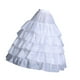 thumbnail image 4 of Crinolina enagua blanca bridal crinoline crinoline subskirt se desliza para eventos vestidos de pelota, 4 of 8