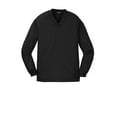 thumbnail image 5 of Sport Tek Teen Unisex Regular V-Neck Plain Long Sleeves Shirt Black Medium, 5 of 6