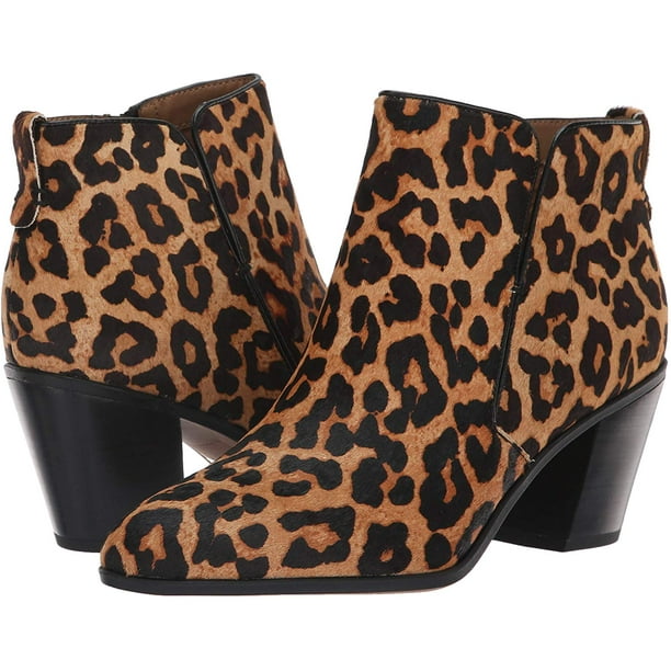 franco sarto reeve ankle booties leopard