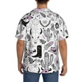 thumbnail image 5 of Easygdp Cowboy Men's Casual Short-sleeved Shirt with Pocket and Button Suitable for Beach Vacation Leisure - Small, 5 of 7
