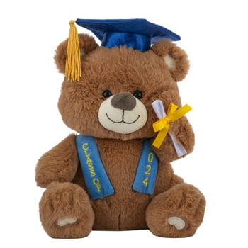 Graduation 2024 - 9 inch Brown Bear Plush with Cap, by Way To Celebrate