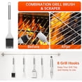 thumbnail image 7 of 39Pcs BBQ Grill Accessories Tools Set, 16 Inches Stainless Steel Grilling Tools with Carry Bag, 4 in 1 spatula, BBQ Accessories for Camping/Backyard Barbecue, Grill Tools Set for Men Women, 7 of 7