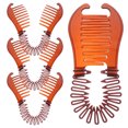 thumbnail image 1 of 4pcs Interlocking Banana Combs Hair Clip Braid Tool Bendable Hair Combs for Women, 1 of 8