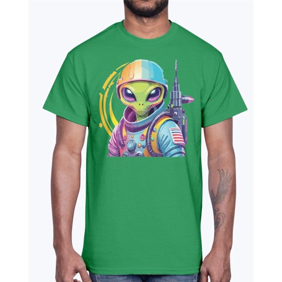 Gildan 2000 Unisex Ultra Cotton Alien Shirt, Tee Shirt with Alien