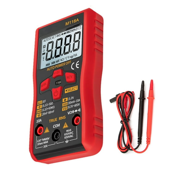 CSYANXING True RMS Digital Multimeter M118A, 6000 Counts, NCV, Backlight for Electrical Work