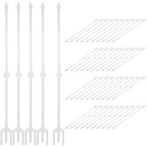 Homoyoyo Floral Pick Flower Picks Transparent 80-Pcs