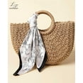 thumbnail image 4 of CAILDANL Satin Bandanas Head Scarf For Women Hair Scarves Accessories Lightweight Fashion Wrap Neck Silk Sleeping Headscarf, 4 of 6