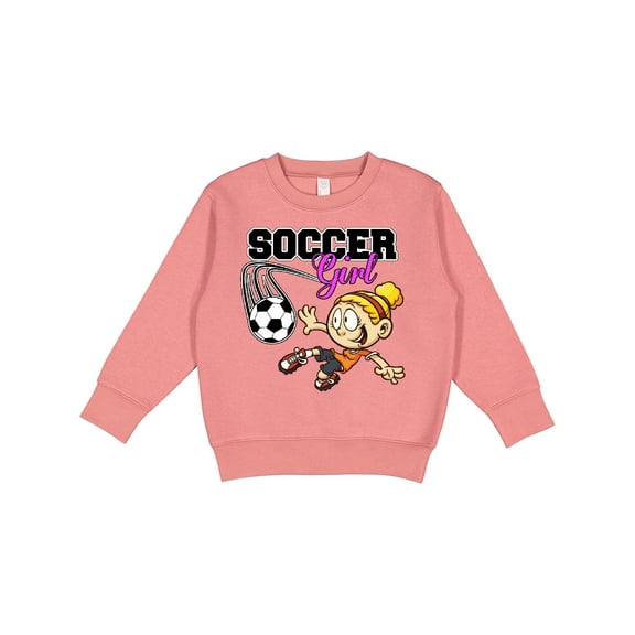 Inktastic Soccer Girl Toddler Sweatshirt