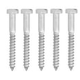 thumbnail image 3 of Tornillos de retraso hexagonales autorroscantes, tornillos de retraso de medio hexagonal de acero inoxidable 304 Tornillo de entrenador autorroscante de madera Acabado de lujo, 3 of 8