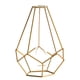 thumbnail image 1 of Florero de vidrio con soporte de metal, florero transparente de cristal transparente, 1 of 5
