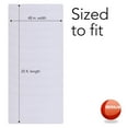 thumbnail image 4 of Resilia - Clear Vinyl, Plastic Floor Runner/Protector for Hard Floors - Decorative, Dual Pad Pattern, (48 Inches Wide x 25 Feet Long), 4 of 9