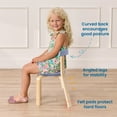 thumbnail image 4 of ECR4Kids Bentwood Table and Curved Back Chair Set, Kids Furniture, Earthtone, 5-Piece, 4 of 9