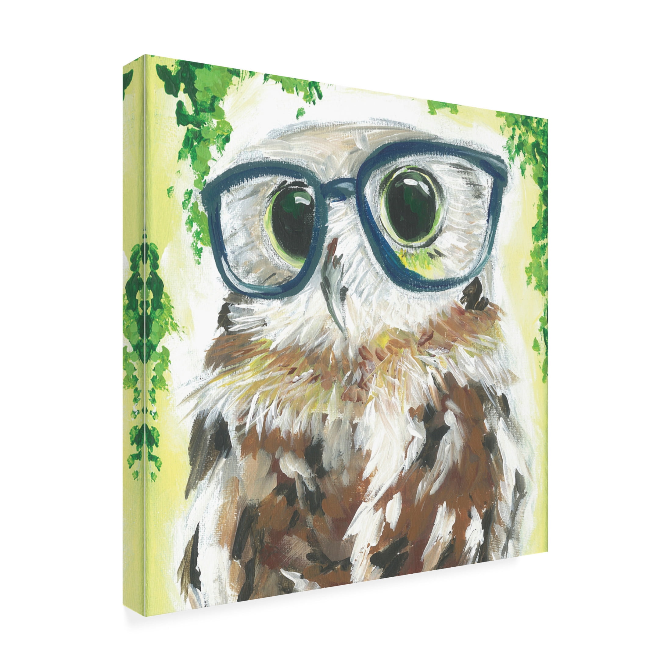 Canvas Wall Art - Jennifer Rutledge 'Dapper Animal VI' Wall Art for Living Room, Bedroom, or Office Décor by Trademark Fine Art - 24 x 24 Inches