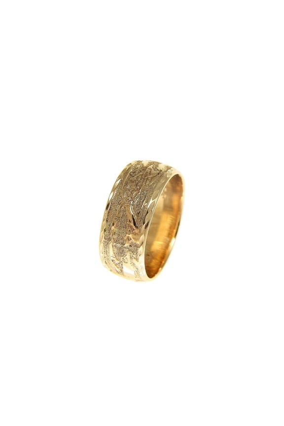 14k solid yellow gold 10mm custom made Hawaiian sea life turtle dolphin ring size 3.5