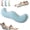 80cm-blue, variant on Pea Pod Body Pillow for Side Sleeper, Double Wave Curve Side Sleeper Pillow, Ergonomic, Cooling Side Sleeper Body Pillow, Full Body Support Pillow for Arms, Hips & Knees (80cm-Blue)