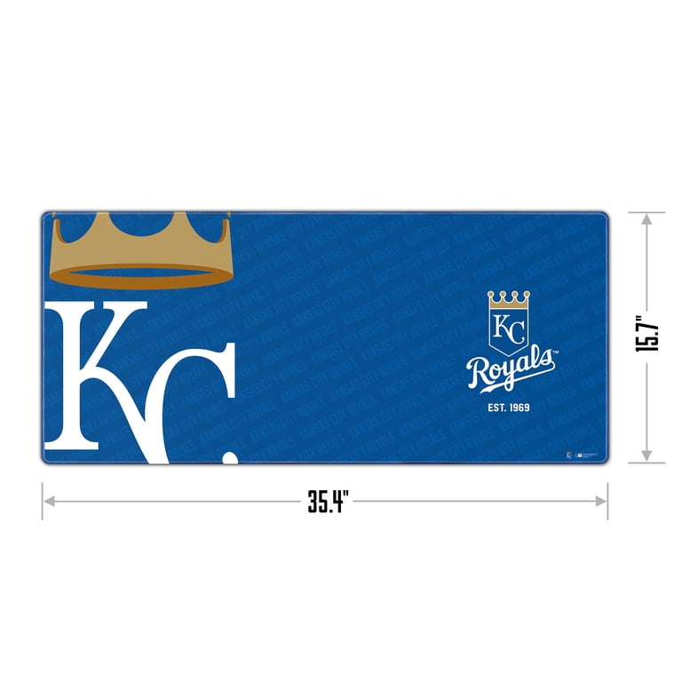 Kansas City Royals XL Keyboard and Mouse Pad with Rubber Backing