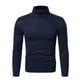 thumbnail image 1 of Camisa de cuello alto de poliéster para hombre, color liso, corte ajustado, manga larga, estilo informal/deportivo, tallas S-XXL, 1 of 6