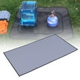 thumbnail image 4 of Outdoor Barbecue Grill Pads, Easy To Carry Easy To Clean Fireproof BBQ Grill Protective Mat  For Lawn For Deck For Patio ANGGREK Gris, 4 of 8