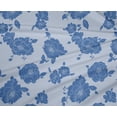thumbnail image 4 of oneOone Polyester Spandex Grayish Blue Fabric Florals Craft Projects Decor Fabric Printed By The Yard 56 Inch Wide-PRS, 4 of 4