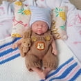 thumbnail image 3 of Muñeca de silicona en miniatura MYREBABY 7 Reborn de cuerpo entero para niño, 3 of 5