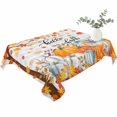 thumbnail image 2 of Fall Maple Leaf Table Cloth Waterproof Tablecloths, Thanksgiving Orange White Pumpkin Plaid Tablecloth Dining Table Cover for Kitchen Party Tabletop Outdoor, Rectangle Tablecloth 60x84 Inch, 2 of 9