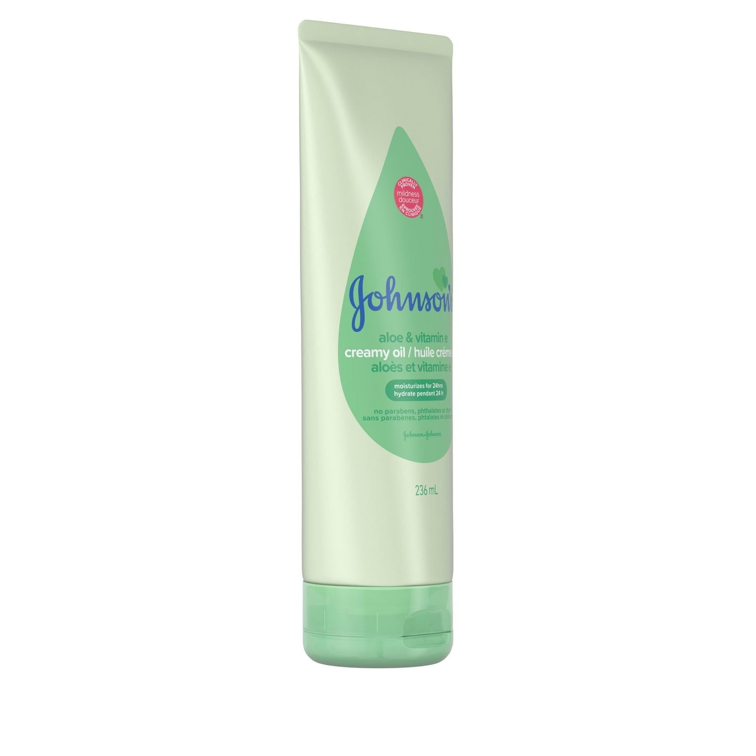 Johnson’s Huile crémeuse Aloès et vitamine E, 236 ml 236 ml