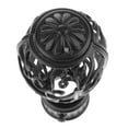 thumbnail image 5 of deevoka 2X 28mm Aluminum Alloy Curtain Rod Cap Drapery Pole Finials 2-Black, 5 of 6
