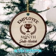 thumbnail image 2 of Employee of Month Ceramic Ornament, Personalized Best Employee of Month Christmas Ornament Gift for Appreciation Employee Staff, Custom Year & Name Employee of Month Ceramic Ornaments Christmas 2025, 2 of 6