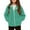 Mint Green, variant on Kids Winter Fleece Jacket Long Sleeve Full Zip Sweater Winter Jackets For Kids Girls Sweatshirts Size 5-6 Years
