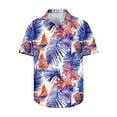 thumbnail image 3 of Mens Beach Shirts Summer Casual Graphic Hawaiian Shirt Short Sleeve Button Up Shirt, 3 of 4