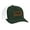 Dark Green, White Mesh, variant on Heritage Pride Leather Patch Trucker Snapback Hat-Maroon-White Mesh