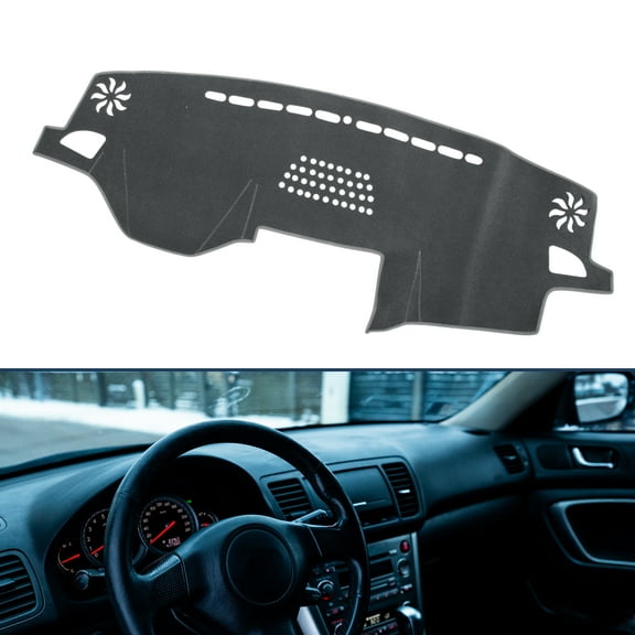 Dashboard Cover Dash Cover Mat Carpet for Subaru Outback 2015-2019 for Subaru Legacy 2015-2019 Polyester Gray