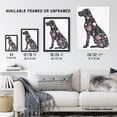 thumbnail image 3 of Artery8 Elegant Flower Pattern Great Dane Dog Lover Living Room Large Wall Art Poster Print Thick Paper 18X24 Inch, 3 of 3