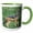 Green/White, variant on 3drose, Wild Dog, Black-backed Jackal, Masai Mara, Kenya-af21 Aje0175 - Adam Jones, 11oz Two-tone Black Mug