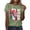 Green, variant on 2026 Soccer Cup Shirts For Women Crewneck Football Sports Jerseys Tops Summer USA Canada Mexico Flag Graphic Tee