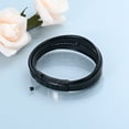 thumbnail image 5 of Women Men Cross Multi-Layer Leather Bangle Cremation Jewelry for Ashes Funeral Urn Bracelet for Ashes Holder with 1.5cm Extension Clasp, 5 of 7