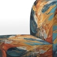 thumbnail image 4 of Designart « Nebula Dance Space Asteroids II » Fauteuil d'Appoint Rembourré Fluide Orange - Fauteuil d'Astronomie et d'Espace pour Salon, 4 of 7