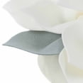 thumbnail image 5 of JWH 3D Decorative Round Handmade Flower Throw Pillows for Decoration 14inch White and Blue, 5 of 9