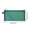 thumbnail image 2 of Djunllk Pencil Pouch - Minimalist Mesh Zipper Pouch Colorful Lightweight Portable Small Pencil Bag for Travel Office Stationary Organization, 2 of 4