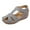 #1 Gray, variant on SHIBEVER Sandals for Women Summer Bohemian Flat Sandal Comfortable T Strap Flip Flop Open Toe Ladies Beach Black Sandals Shoes