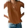 thumbnail image 1 of HOTAPEI Tank Tops for Women V Neck Summer Sleeveless Shirts Lace Trim Casual Tops Basic Tank Top Blouse, 1 of 5