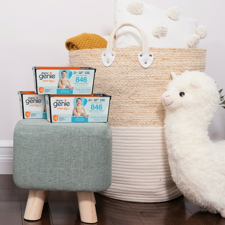 Diaper Genie Diaper Pail Easy Roll Refill with 18 Bags, Holds up