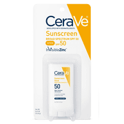 CeraVe Sunscreen Stick SPF 50, 0.47 Ounce, Mineral Sunscreen for Kids & Adults
