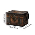 thumbnail image 3 of Roiihwy Vintage Storage Bins with Lids, Non-Woven Fabric Storage Box, 12X17In, Storage Box Decorative Memory Chest, Time Capsule, B, 3 of 9