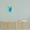 thumbnail image 2 of Blue Sea Turtle Aquatic Bubbles Animals & Insects Painting Unframed Art Print Wall Art, 2 of 6
